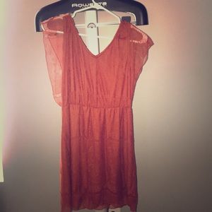Burnt orange Lace dress